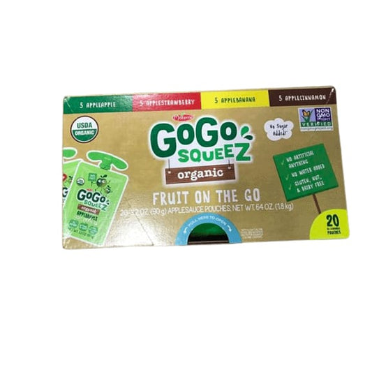 GoGo Squeez Organic Fruit on the Go Variety, 20 Pouches - ShelHealth.Com