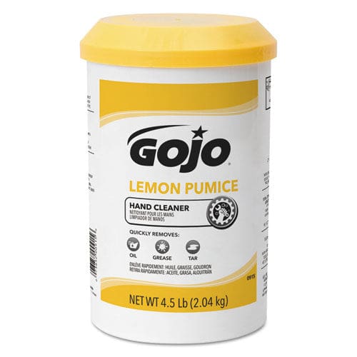 GOJO Lemon Pumice Hand Cleaner Lemon Scent 4.5 Lb Tub 6/carton - Janitorial & Sanitation - GOJO®