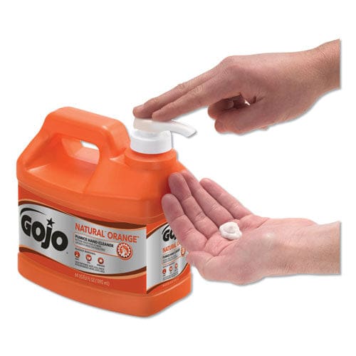 GOJO Natural Orange Pumice Hand Cleaner Citrus 0.5 Gal Pump Bottle 4/carton - Janitorial & Sanitation - GOJO®