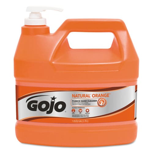 GOJO Natural Orange Pumice Hand Cleaner Citrus 0.5 Gal Pump Bottle 4/carton - Janitorial & Sanitation - GOJO®