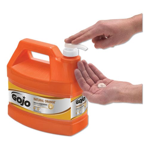 GOJO Natural Orange Smooth Hand Cleaner Citrus Scent 1 Gal Pump Dispenser 4/carton - Janitorial & Sanitation - GOJO®