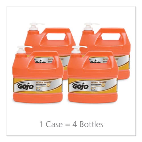 GOJO Natural Orange Smooth Hand Cleaner Citrus Scent 1 Gal Pump Dispenser 4/carton - Janitorial & Sanitation - GOJO®