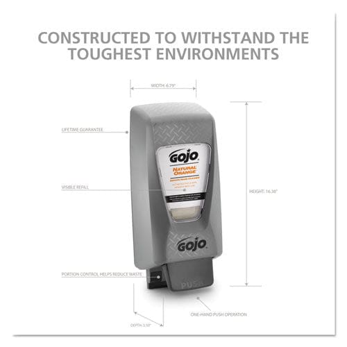 GOJO Pro 2,000 Hand Soap Dispenser 2,000 Ml 7.06 X 5.9 X 17.2 Black - Janitorial & Sanitation - GOJO®