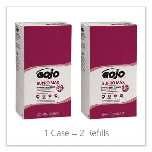 GOJO Supro Max Hand Cleaner Cherry 5,000 Ml Refill 2/carton - Janitorial & Sanitation - GOJO®