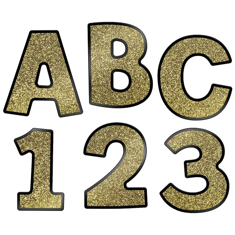Gold Combo Pk Ez Letters (Pack of 3) - Letters - Carson Dellosa Education