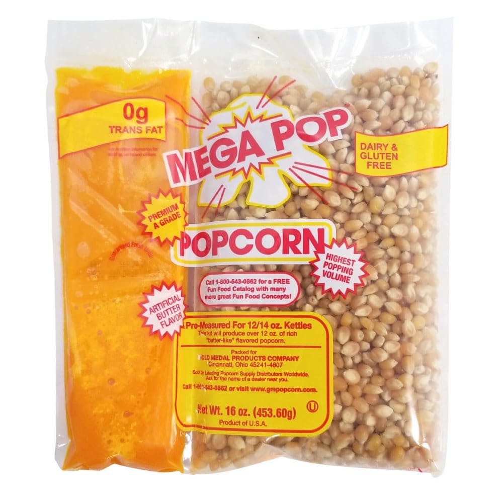 Gold Medal Mega Pop Popcorn Kit (12 oz. kit 24 ct.) - Bulk Pantry - Gold Medal