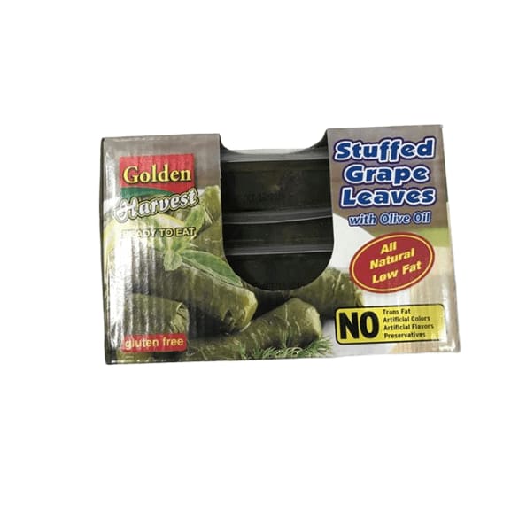 Golden Harvest Ready to Eat Stuffed Grape Leaves with Olive Oil Four 8 oz. (Pack of 4) - ShelHealth.Com