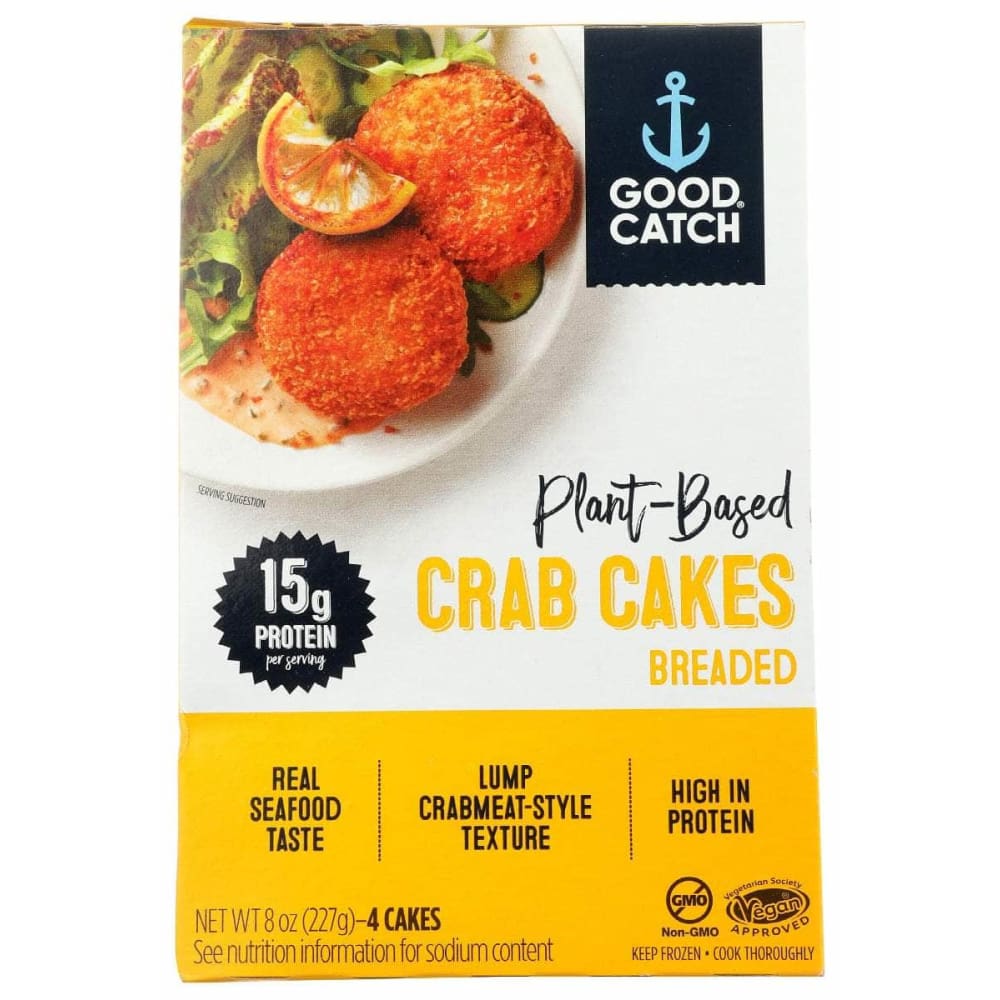 Good Catch Grocery > Frozen GOOD CATCH: Crab Cakes Breaded Plnt B, 8 oz