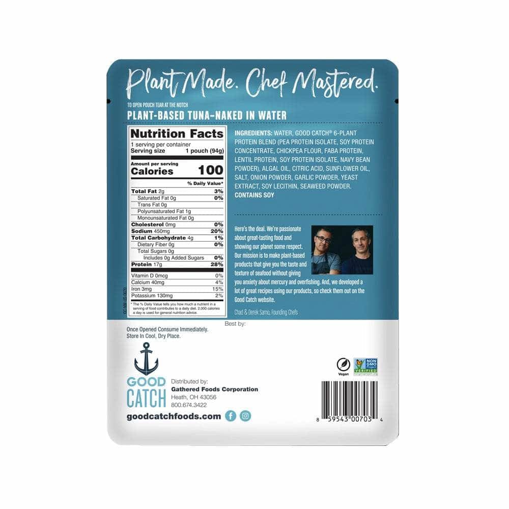 GOOD CATCH Grocery > Pantry > Meat Poultry & Seafood GOOD CATCH: Naked in Water Plant Based Tuna, 3.3 oz