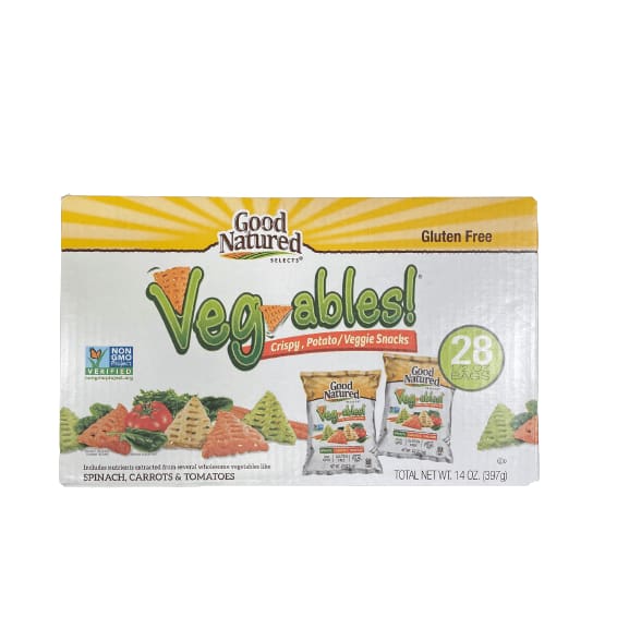 Good Natured Good Natured Vegables, Crispy Potato & Veggie Snacks, 28 x 0.5 oz. (14 oz.)