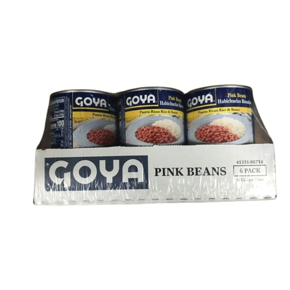 Goya Canned Pink Beans, 15.5 Ounce (Pack of 6) - ShelHealth.Com