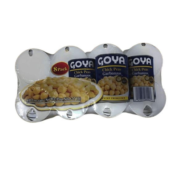 Goya Chick Peas (15.5 oz. ea., 8 pk.) - ShelHealth.Com