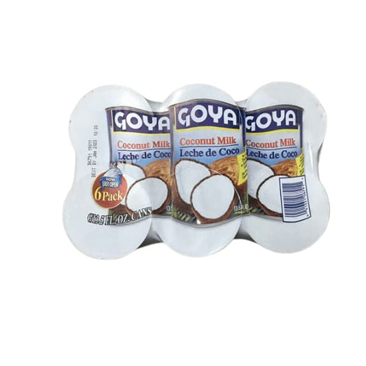 Goya Coconut Milk Leche De Coco 13.5 Ounce Cans (Pack of 6) - ShelHealth.Com