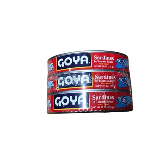 Goya Foods Sardines in Tomato Sauce, 15-Ounce (Pack of 3) - ShelHealth.Com