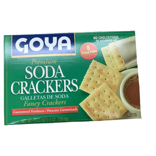 Goya Premium Soda Crackers, 8 oz - ShelHealth.Com