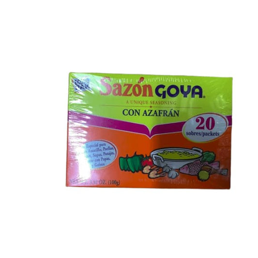 Goya Sazon Con Azafran 3.52 OZ(Pack of 3) - ShelHealth.Com