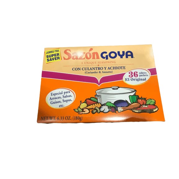 Goya Sazon Con Culantro Y Achiote 6.33oz Super Pack - ShelHealth.Com