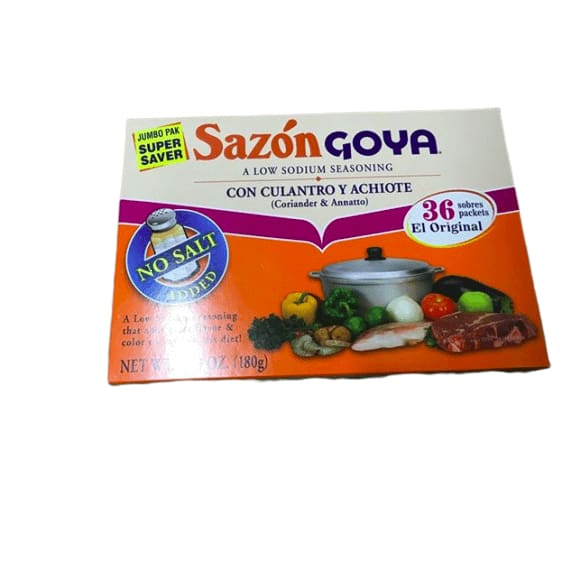 Goya Sazon Con Culantro y Achiote Low Sodium Seasoning 6.33oz - ShelHealth.Com