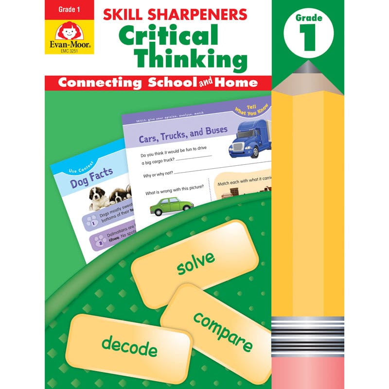 Gr 1 Skill Sharpeners Critical Thinking (Pack of 6) - Books - Evan-moor
