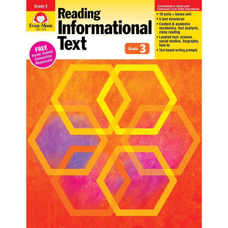 Gr 3 Reading Informational Text Lessons For Common Core Mastery (Pack of 2) - Reading Skills - Evan-moor
