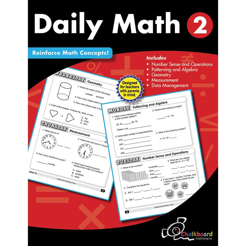 Gr2 Daily Math Workbook (Pack of 2) - Activity Books - Creative Teaching Press