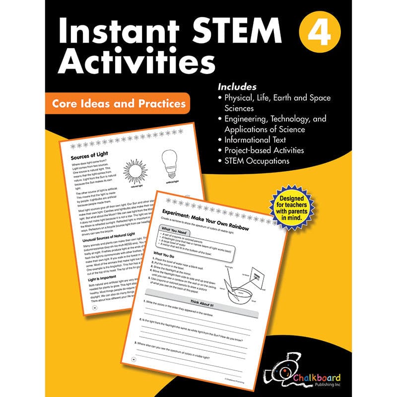 Gr4 Instant Activities Workbook Stem (Pack of 2) - Activity Books & Kits - Creative Teaching Press