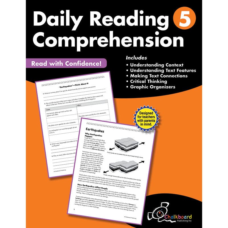 Gr5 Reading Comprehension Workbook Daily (Pack of 2) - Comprehension - Creative Teaching Press