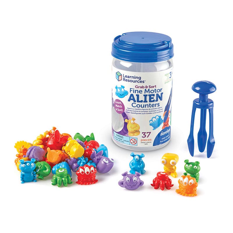 Grab & Sort Alien Counters Fine Motor (Pack of 2) - Counting - Learning Resources