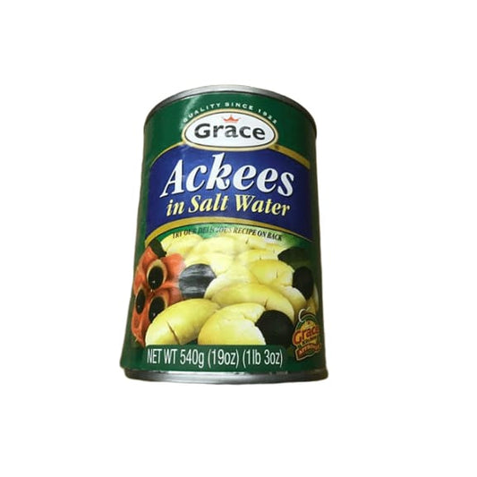 Grace Ackees in Salt Water Cans, 19 Ounce - ShelHealth.Com
