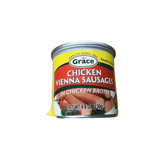 Grace Hot & Spicy Chicken Vienna Sausages In Chicken Broth, 4.6 oz - ShelHealth.Com