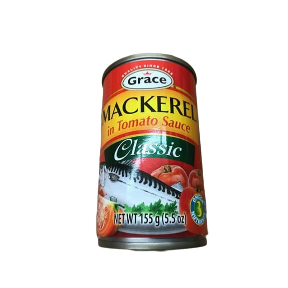 Grace Mackerel in Tomato Sauce, Classic, 5.5 oz - ShelHealth.Com