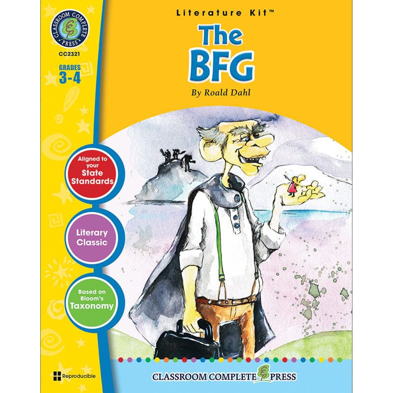 Grade 3-4 The Bfg Literature Kit (Pack of 3) - Literature Units - Classroom Complete Press