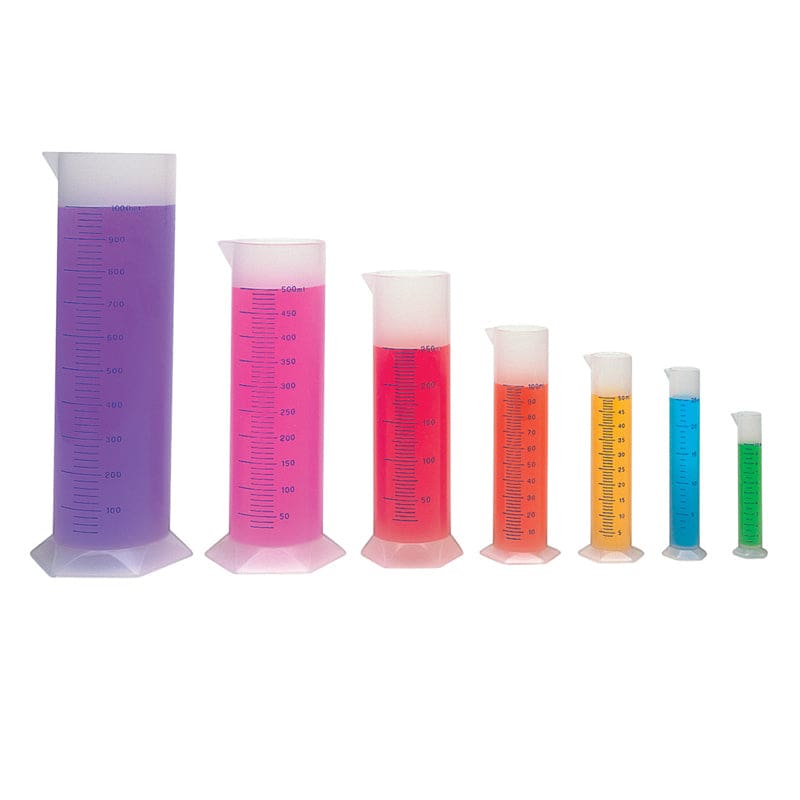Graduated Cylinders 10/25/50/100/250/500/1000 Mls - Lab Equipment - Learning Resources