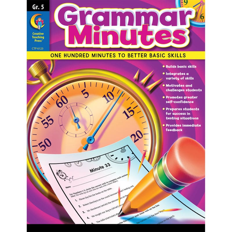 Grammar Minutes Gr 5 (Pack of 2) - Grammar Skills - Creative Teaching Press