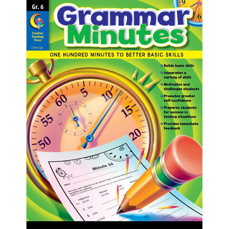 Grammar Minutes Gr 6 (Pack of 2) - Grammar Skills - Creative Teaching Press