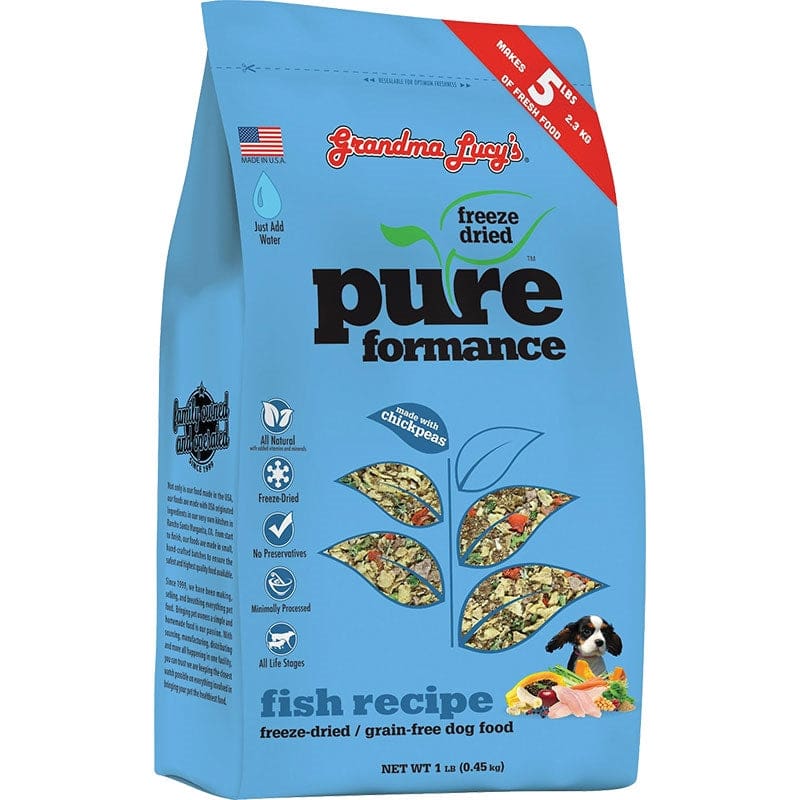 Grandma Lucys Dog Freeze-Dried Pure Grain Free Fish 1Lb - Pet Supplies - Grandma Maes