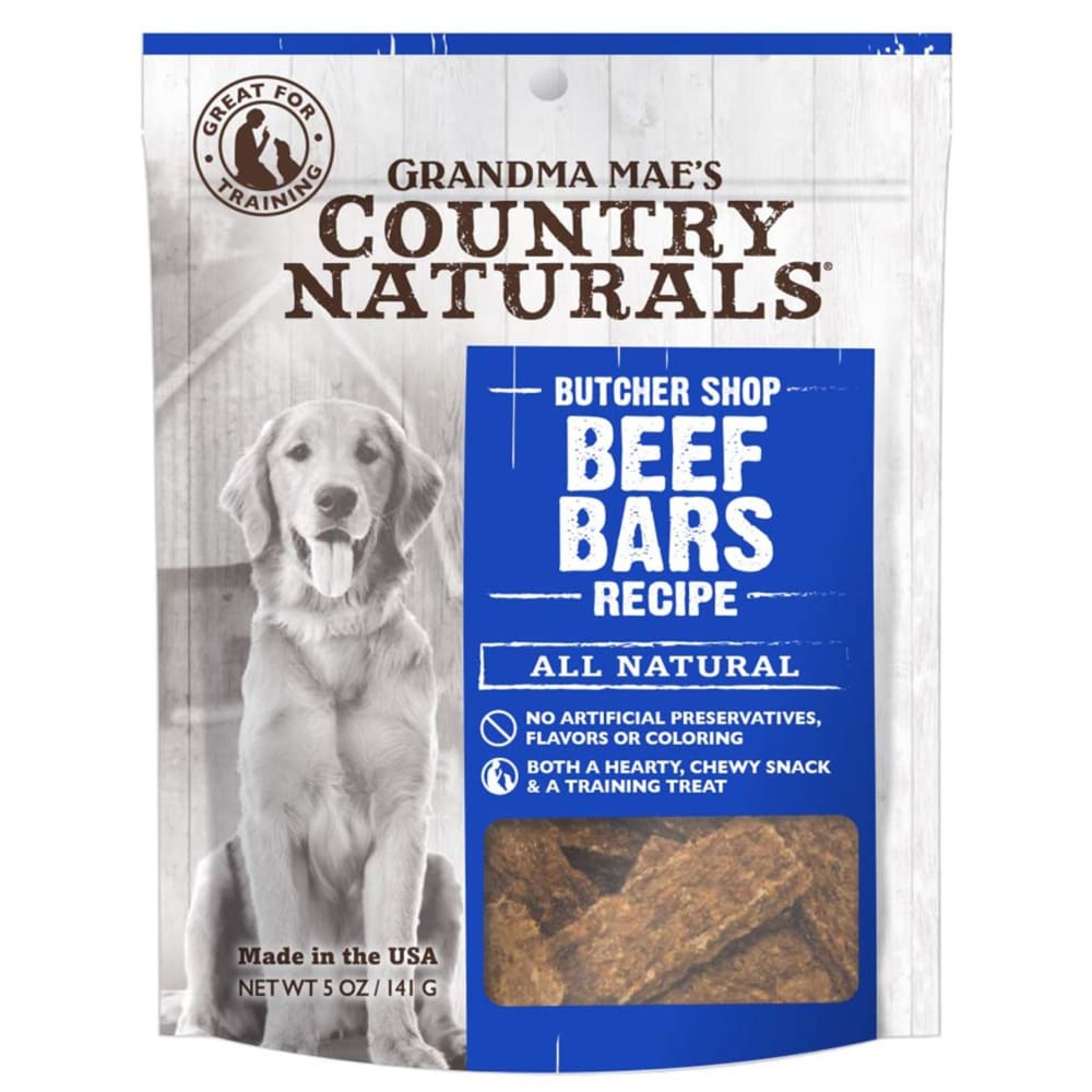 Grandma Maes Country Naturals Beef Bars Dog Treats 5 oz - Pet Supplies - Grandma Maes