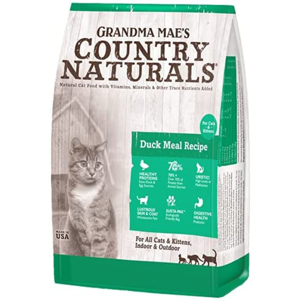 Grandma Maes Country Naturals Cat Duck Meal Recipe for Cats and Kittens 3lbs. - Pet Supplies - Grandma Maes