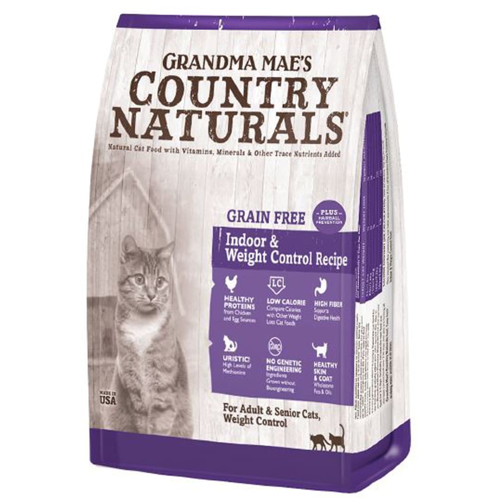 Grandma Maes Country Naturals Cat Grain Free Indoor Weight Control-Hairball Recipe 4lbs. - Pet Supplies - Grandma Maes