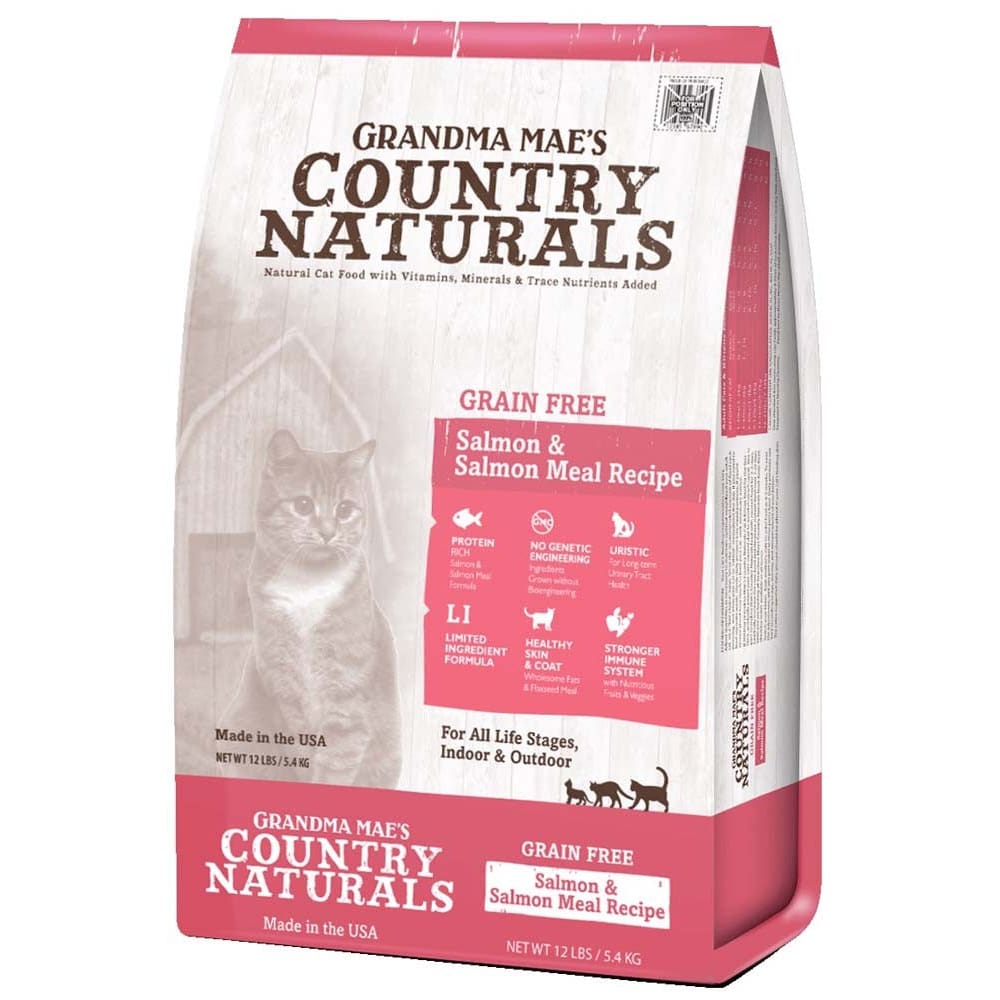 Grandma Maes Country Naturals Cat Grain Free Salmon Meal Recipe for Cats and Kittens 3lbs. - Pet Supplies - Grandma Maes