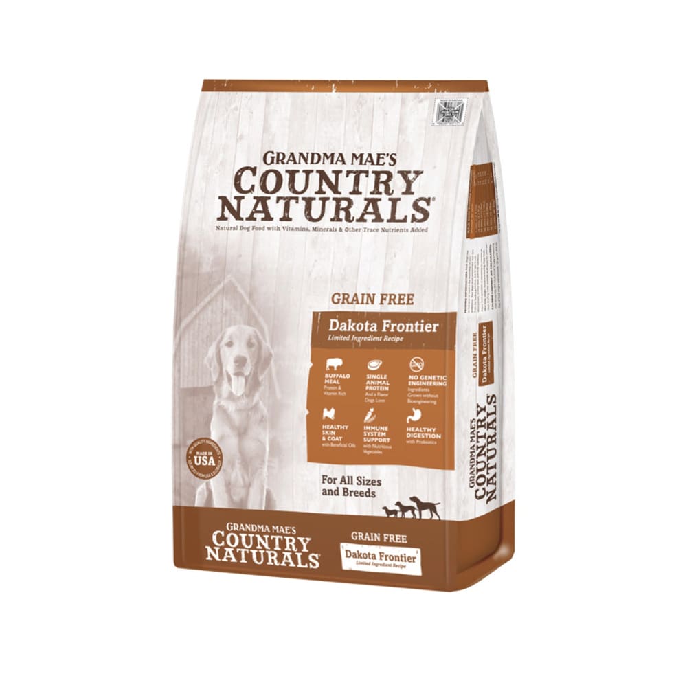 Grandma Maes Country Naturals Grain Free Dakota Frontier Buffalo Dry Dog Food 4 lb - Pet Supplies - Grandma Maes