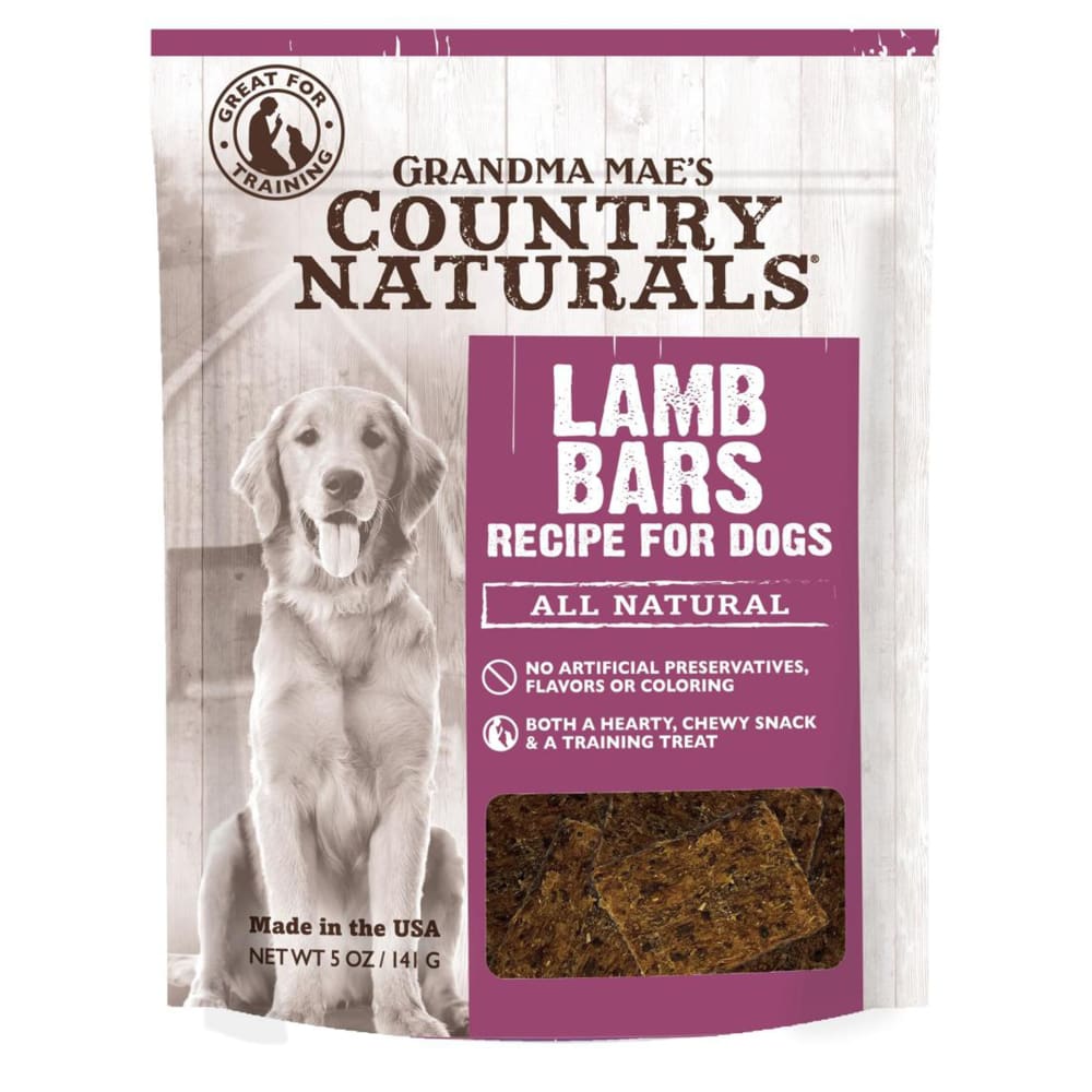Grandma Maes Country Naturals Grain Free Lamb Bars Dog Treats 1ea-5 oz - Pet Supplies - Grandma Maes