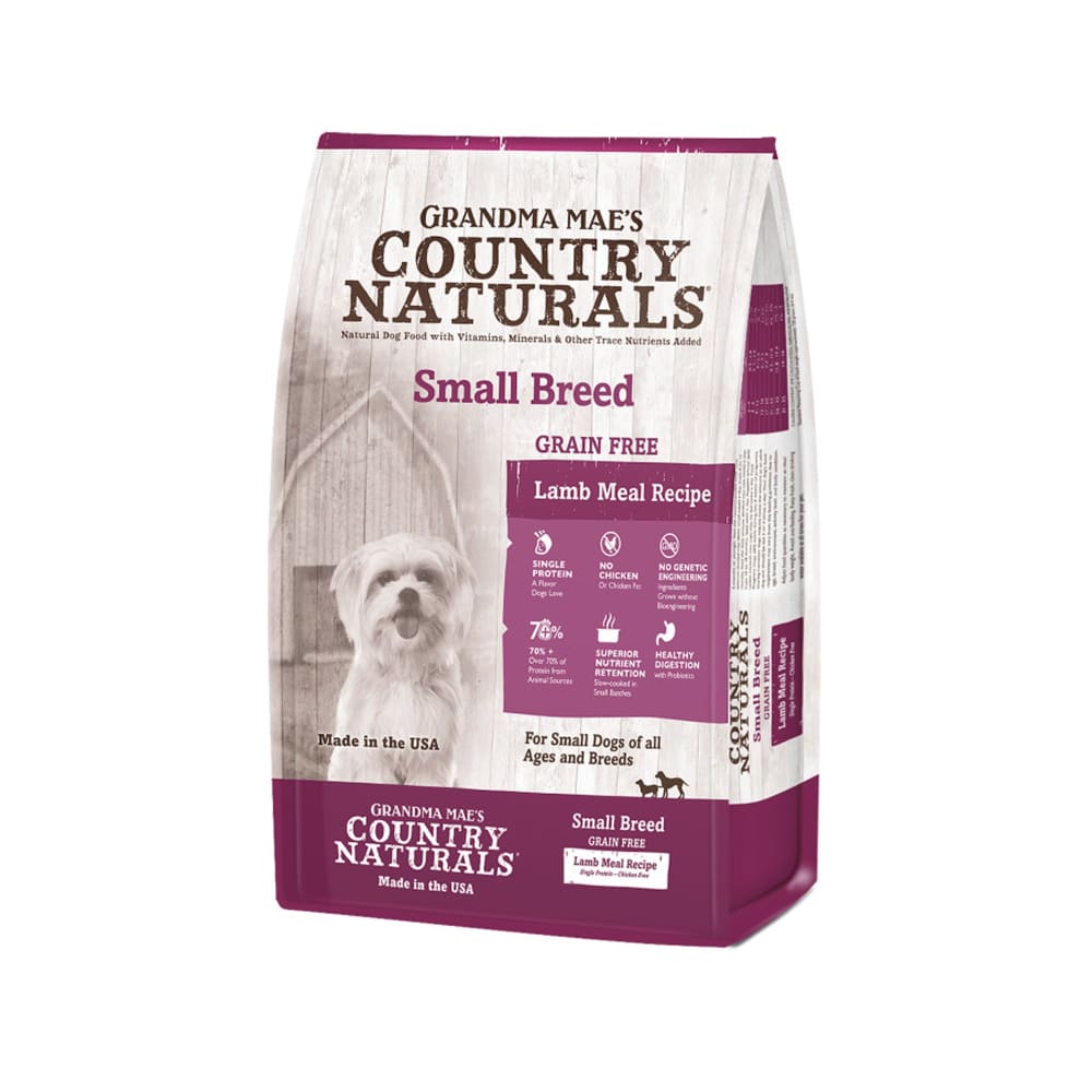 Grandma Maes Country Naturals Grain Free LID Small Breed Lamb Dog Food 4 lb - Pet Supplies - Grandma Maes