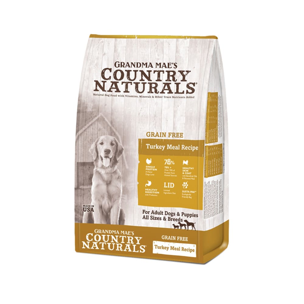 Grandma Mae’s Country Naturals Grain Free LID Turkey Dog Food 14 lb - Pet Supplies - Grandma Maes