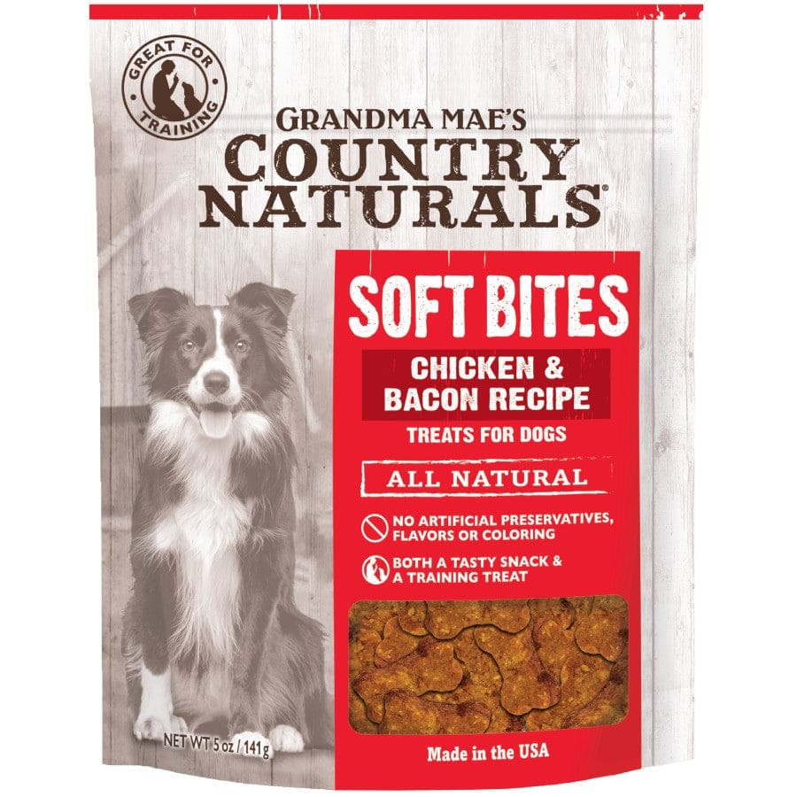 Grandma Maes Country Naturals Soft Bites Dog Treats Chicken Bacon; 1ea-5 oz - Pet Supplies - Grandma Maes