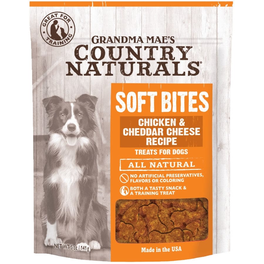 Grandma Maes Country Naturals Soft Bites Dog Treats Chicken Cheddar; 1ea-5 oz - Pet Supplies - Grandma Maes
