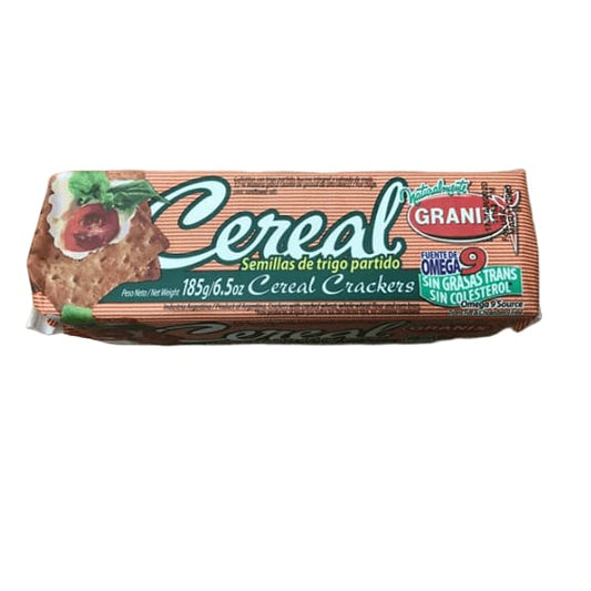 Granix Cereal Semillas de trigo partido Cereal Crackers, 6.5 oz - ShelHealth.Com