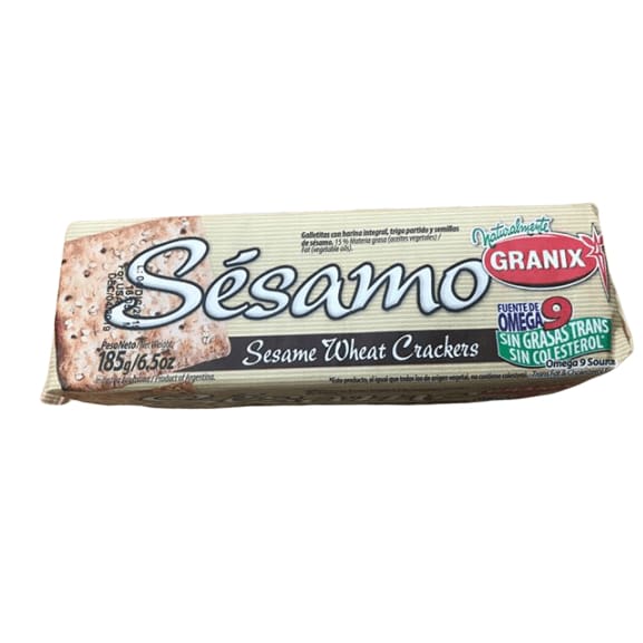 Granix Sesamo Sesame Wheat Crackers, 6.5 oz - ShelHealth.Com