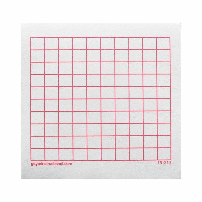 Graphng Post It Notes 10X10 Grid 4 Pads 100 Sheets/Pad (Pack of 2) - Post It & Self-Stick Notes - Geyer Instructional Products