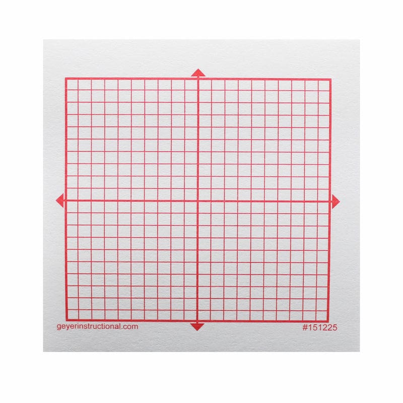 Graphng Post It Notes Xy Axis 20X20 Square Grid 4 Pads 100 Sheets/Pad (Pack of 2) - Post It & Self-Stick Notes - Geyer Instructional